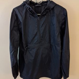 Navy blue Lands' End windbreaker